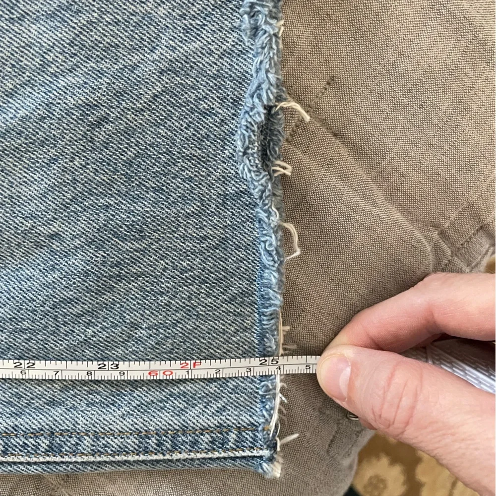 AGOLDE 90’s High Rise Straight Leg Jean – Fall Out Wash – Raw Hem – Size 25